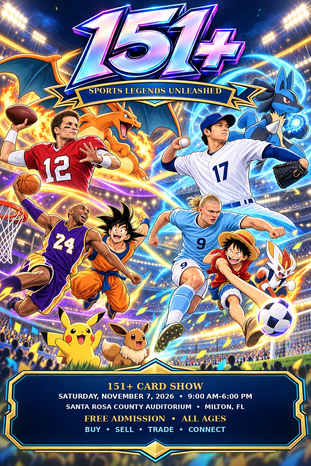 Sports card collector event artwork
